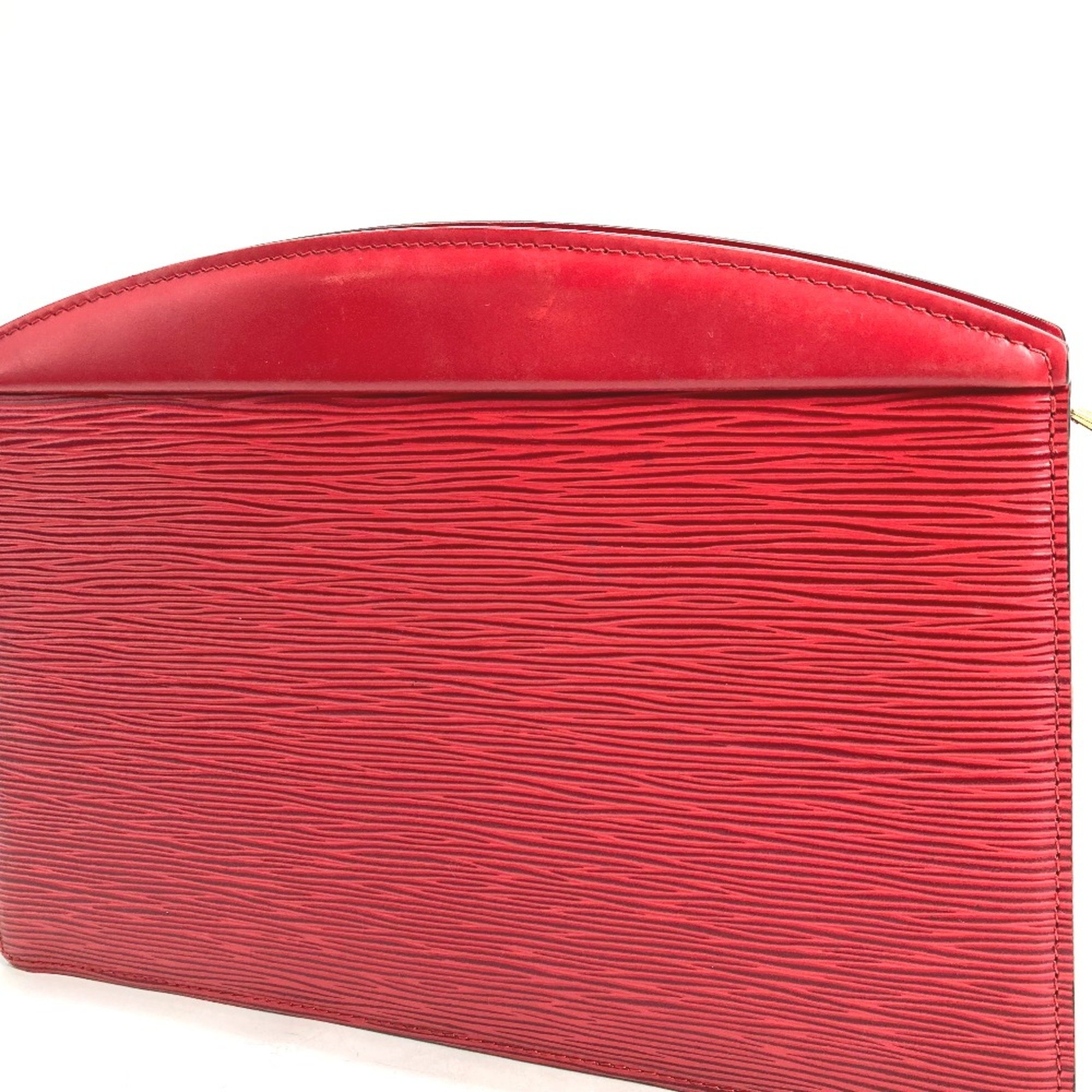 Louis Vuitton M48417 Epi Clutch bag bag pouch Cluch Bag Castilian red Red