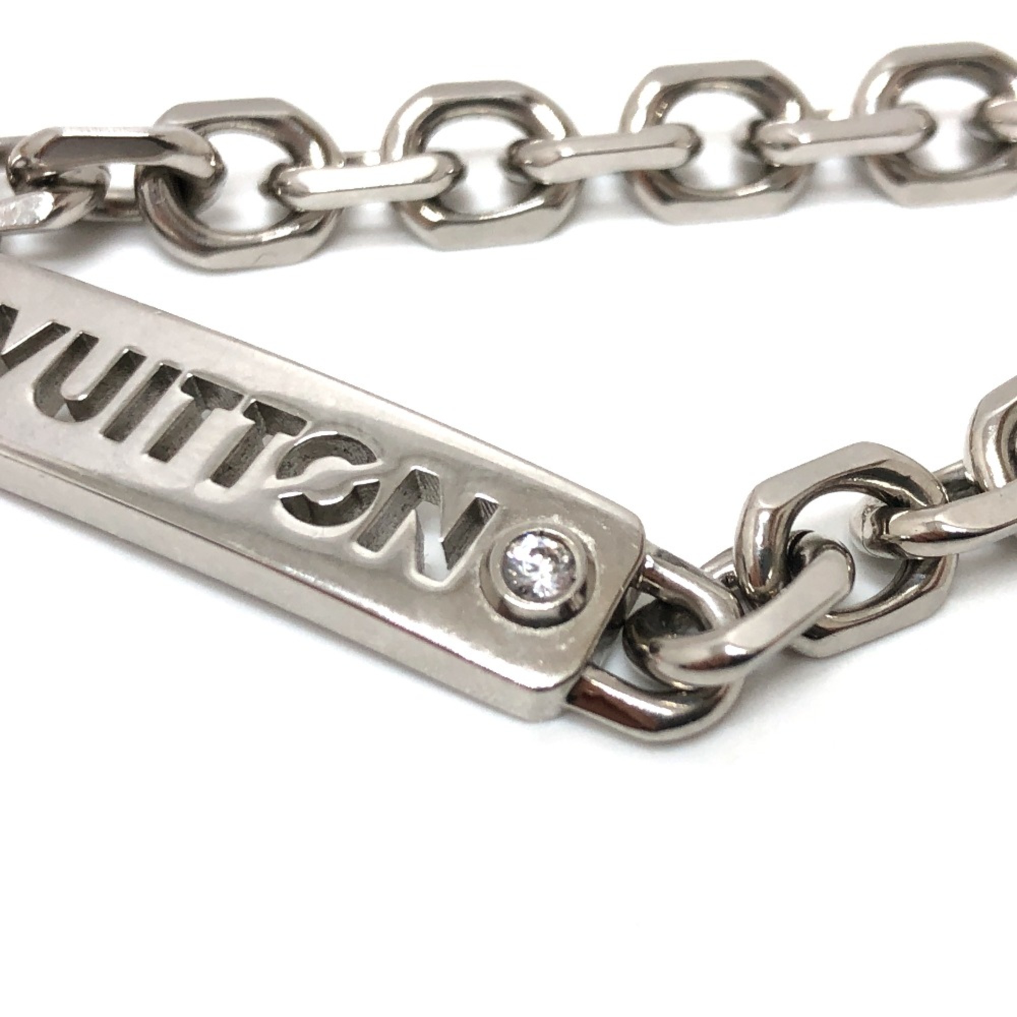 Louis Vuitton M0994M Accessory ID Bracelet Silver Strath