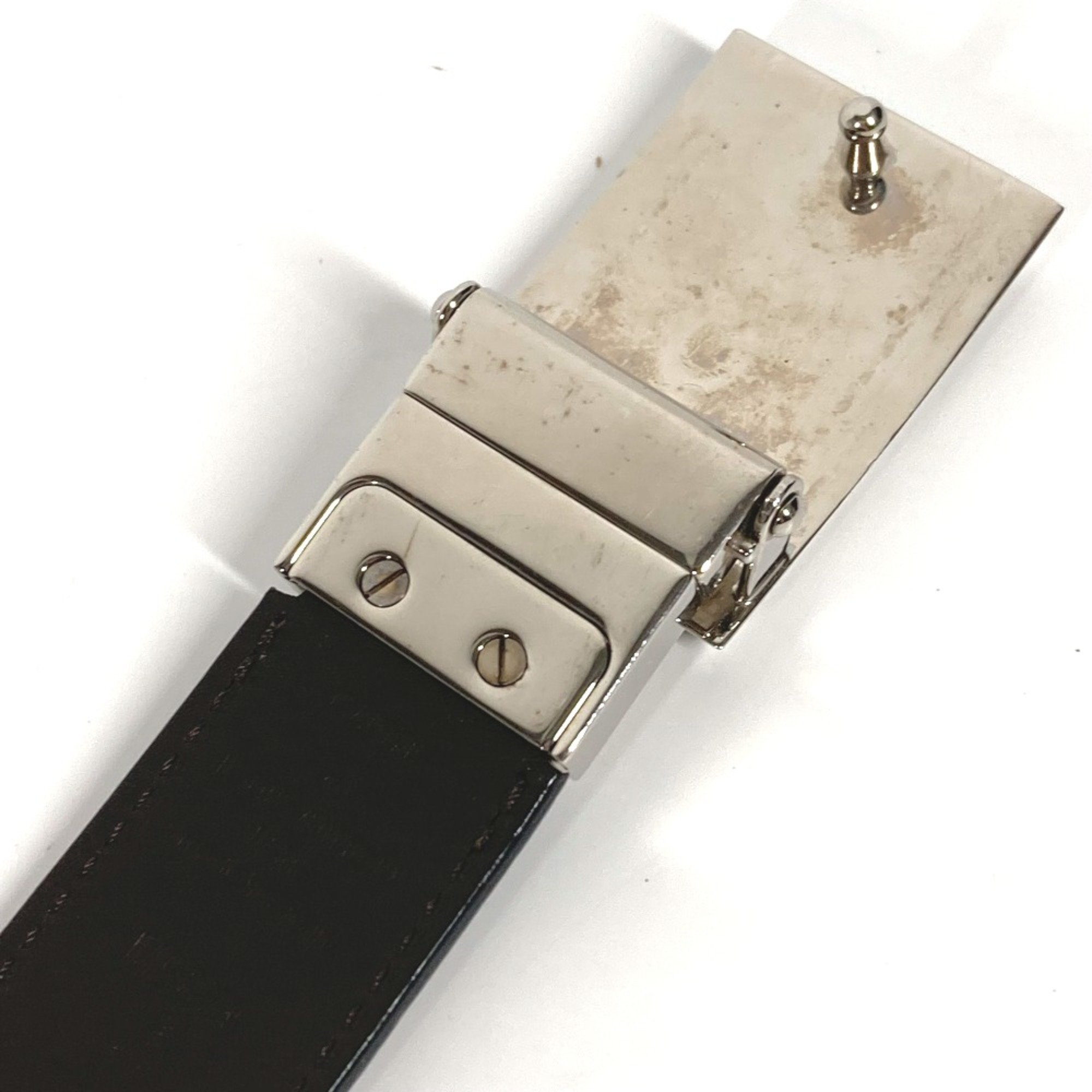 Louis Vuitton M6874S belt Black SilverHardware