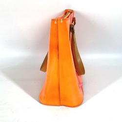 Louis Vuitton M91935 MonogramVernis Fluo 2002 Christmas Limited Edition Tote Bag Shoulder Bag Orange pink