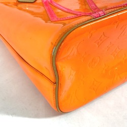 Louis Vuitton M91935 MonogramVernis Fluo 2002 Christmas Limited Edition Tote Bag Shoulder Bag Orange pink