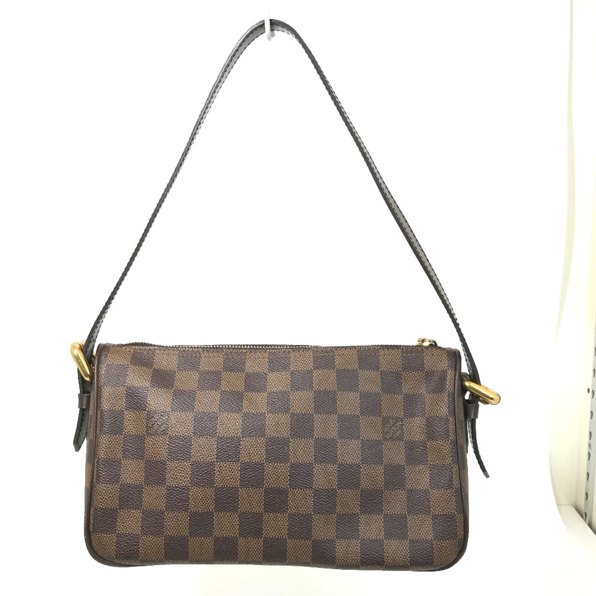 Louis Vuitton N60006 Damier Short strap shoulder Shoulder Bag Ebene Brown GoldHardware