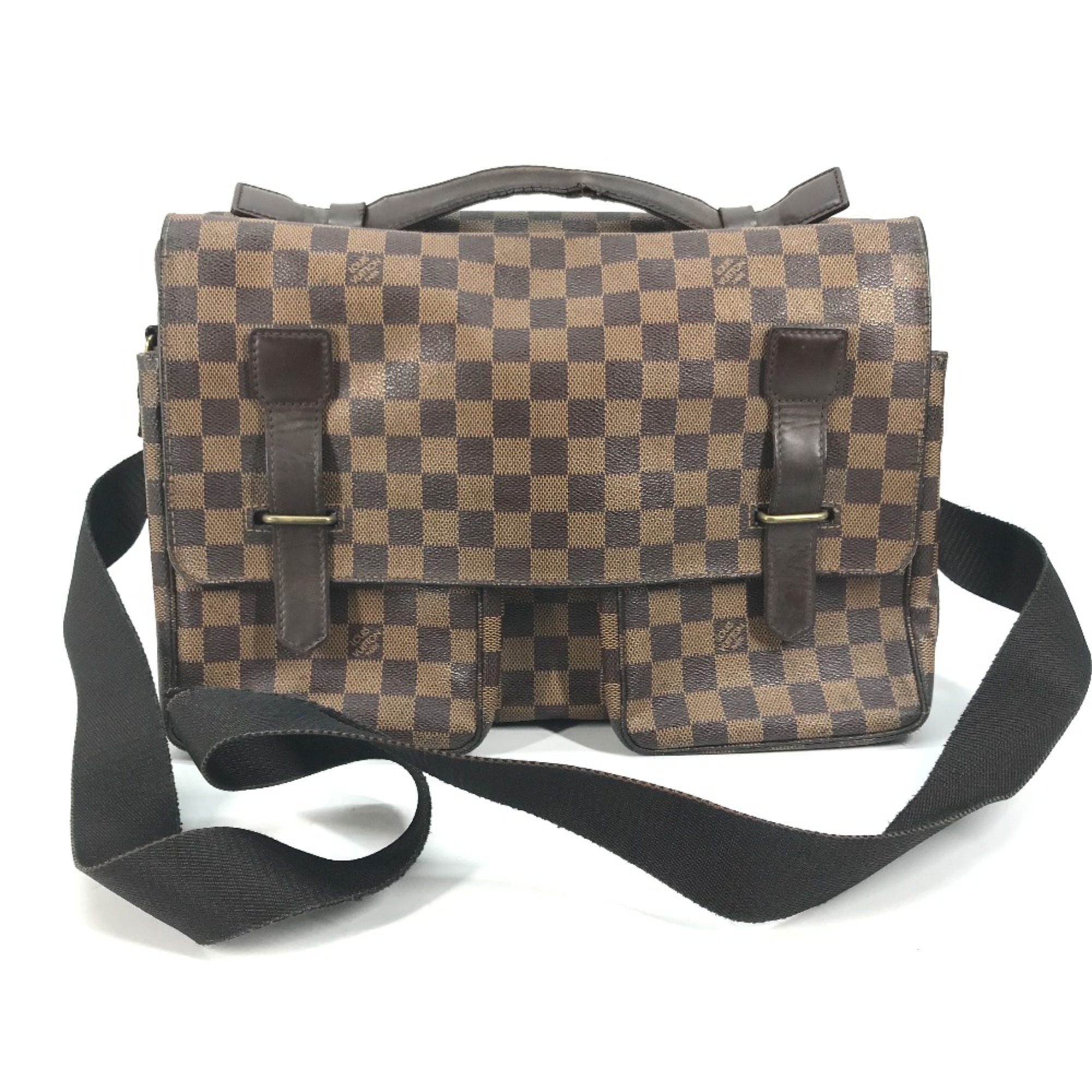 Louis Vuitton N42270 Damier Crossbody Messenger Bag 2WAY Shoulder Bag Ebene Brown