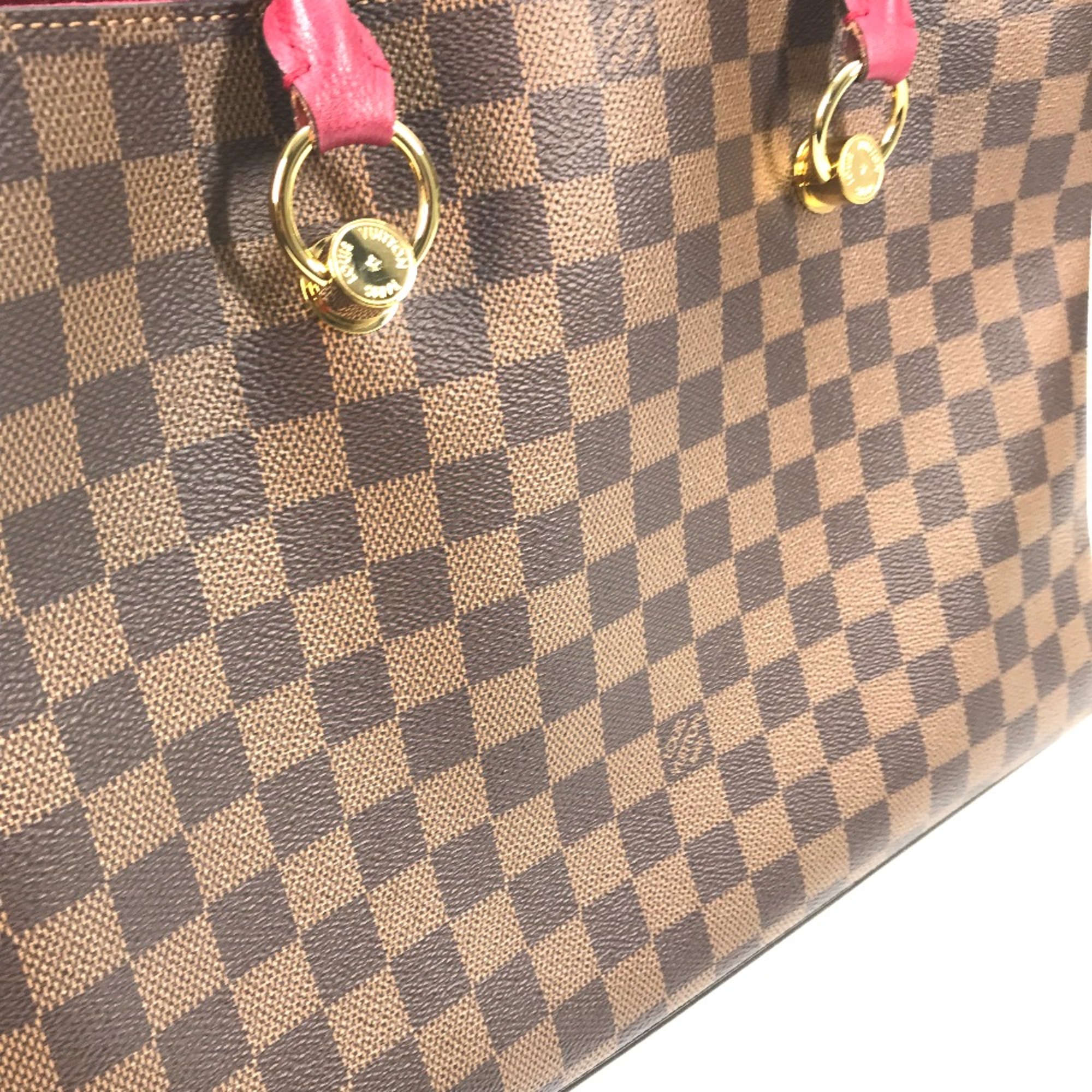 Louis Vuitton N40052 Damier Shoulder Tote Bag 2WAY Shoulder Bag Reduvan Red Brown