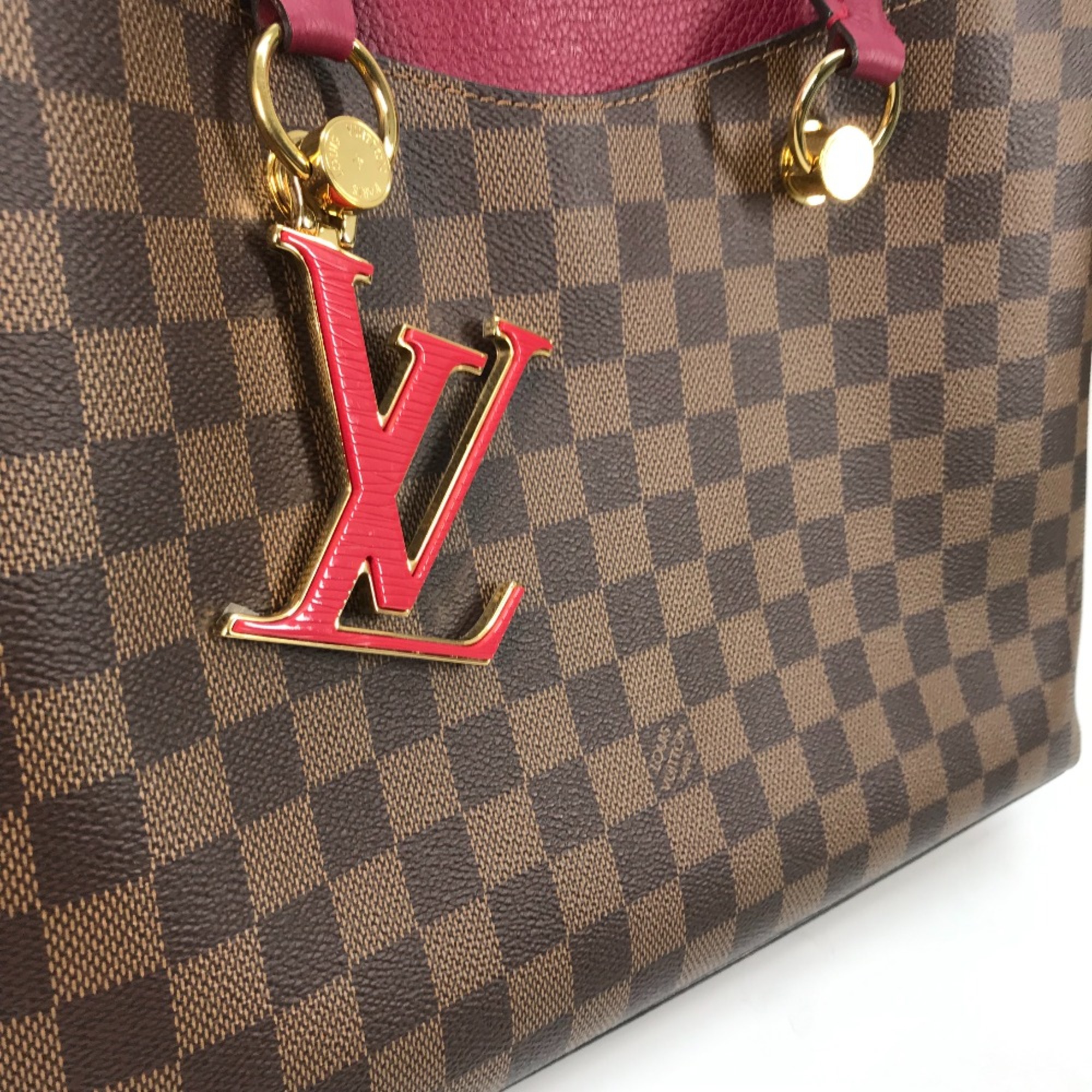 Louis Vuitton N40052 Damier Shoulder Tote Bag 2WAY Shoulder Bag Reduvan Red Brown