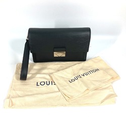 Louis Vuitton M42742 Epi Bag pouch with strap Cluch Bag Noir Black