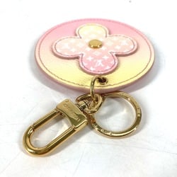 Louis Vuitton M00285 Monogram flower Bag Charm Key Holder pink yellow