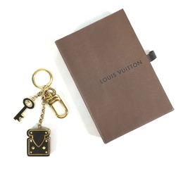 Louis Vuitton M66979 Padlock Rhinestone Bag Charm Key Holder Black Gold