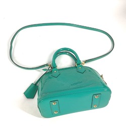 Louis Vuitton M90302 MonogramVernis 2WAY Bag Shoulder Bag Bag Hand Bag Turquoise blue