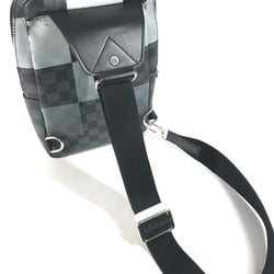 Louis Vuitton N40403 Damier Graphite Giant Bag Cross Shoulder Bag body bag Black gray