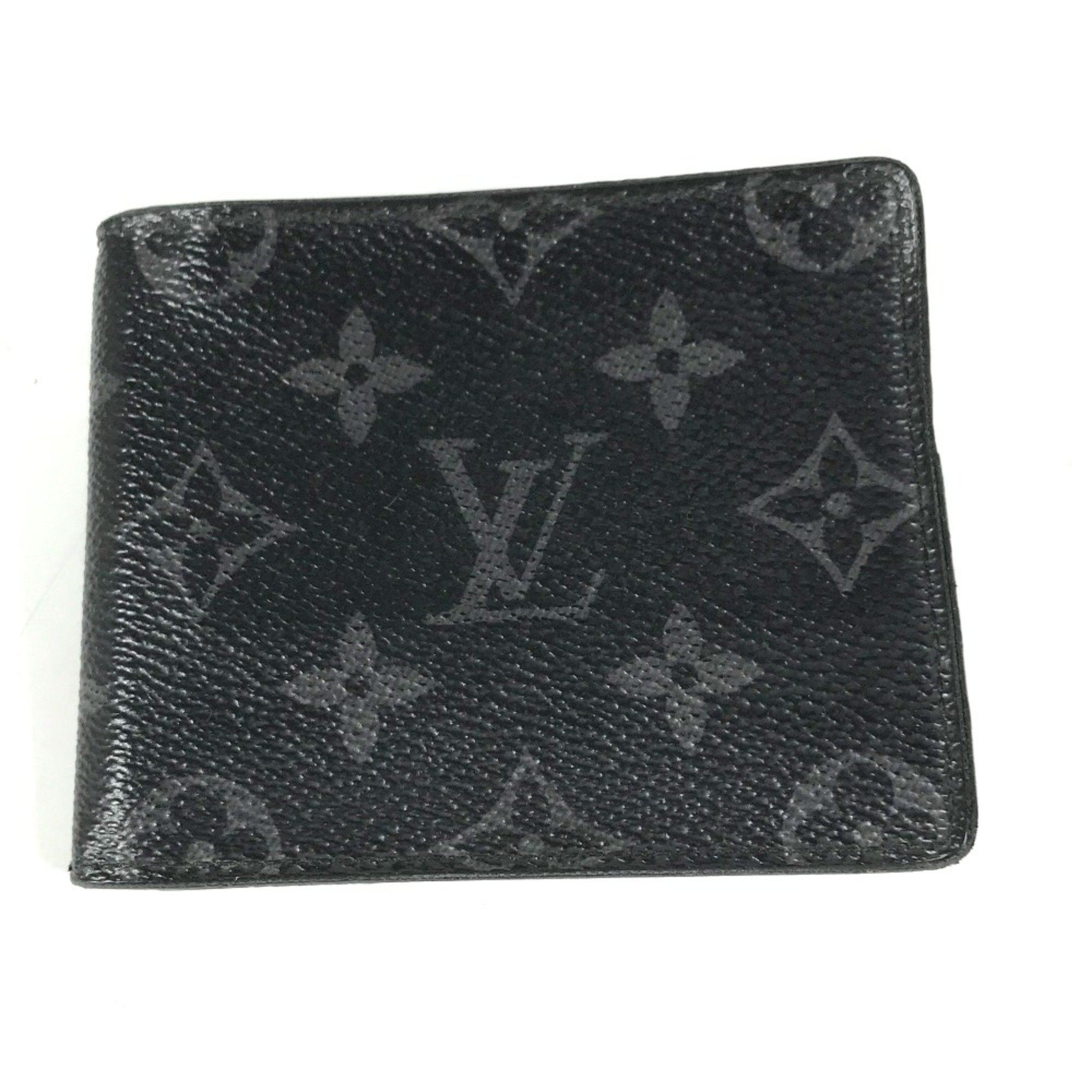 Louis Vuitton M62480 MonogramEclipse Compact Wallet with Money Clip Folded wallet Black