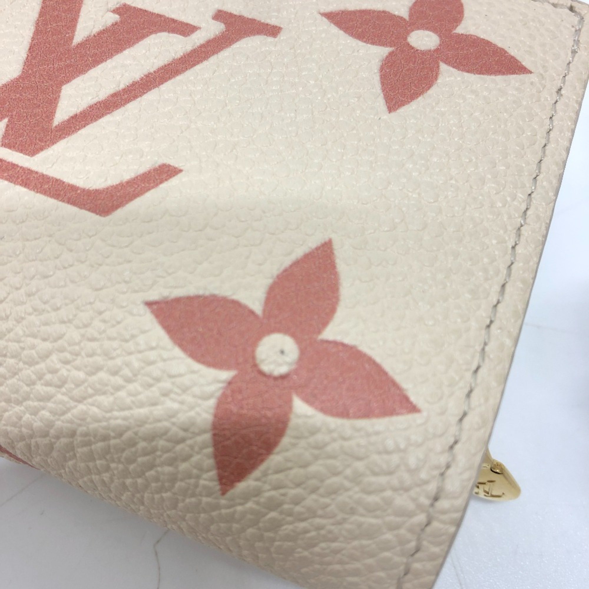 Louis Vuitton M81927 MonogramEmpreinte Wallet Compact Wallet Wallet Folded wallet Crme x Rose Trianon Beige Pink Based