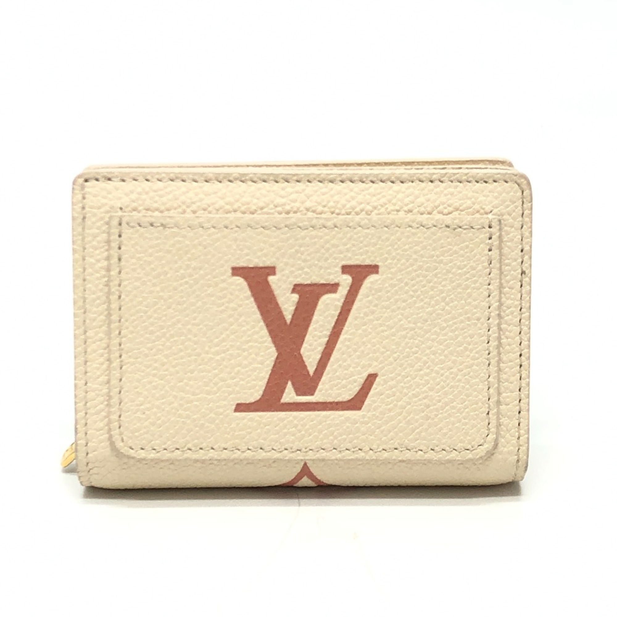 Louis Vuitton M81927 MonogramEmpreinte Wallet Compact Wallet Wallet Folded wallet Crme x Rose Trianon Beige Pink Based