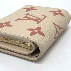 Louis Vuitton M81927 MonogramEmpreinte Wallet Compact Wallet Wallet Folded wallet Crme x Rose Trianon Beige Pink Based