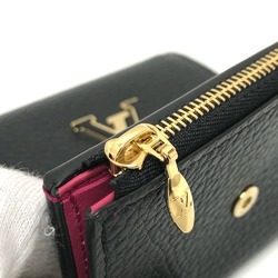 Louis Vuitton M68587 Bicolor Wallet Compact Wallet Trifold wallet Noir Black x pink GoldHardware