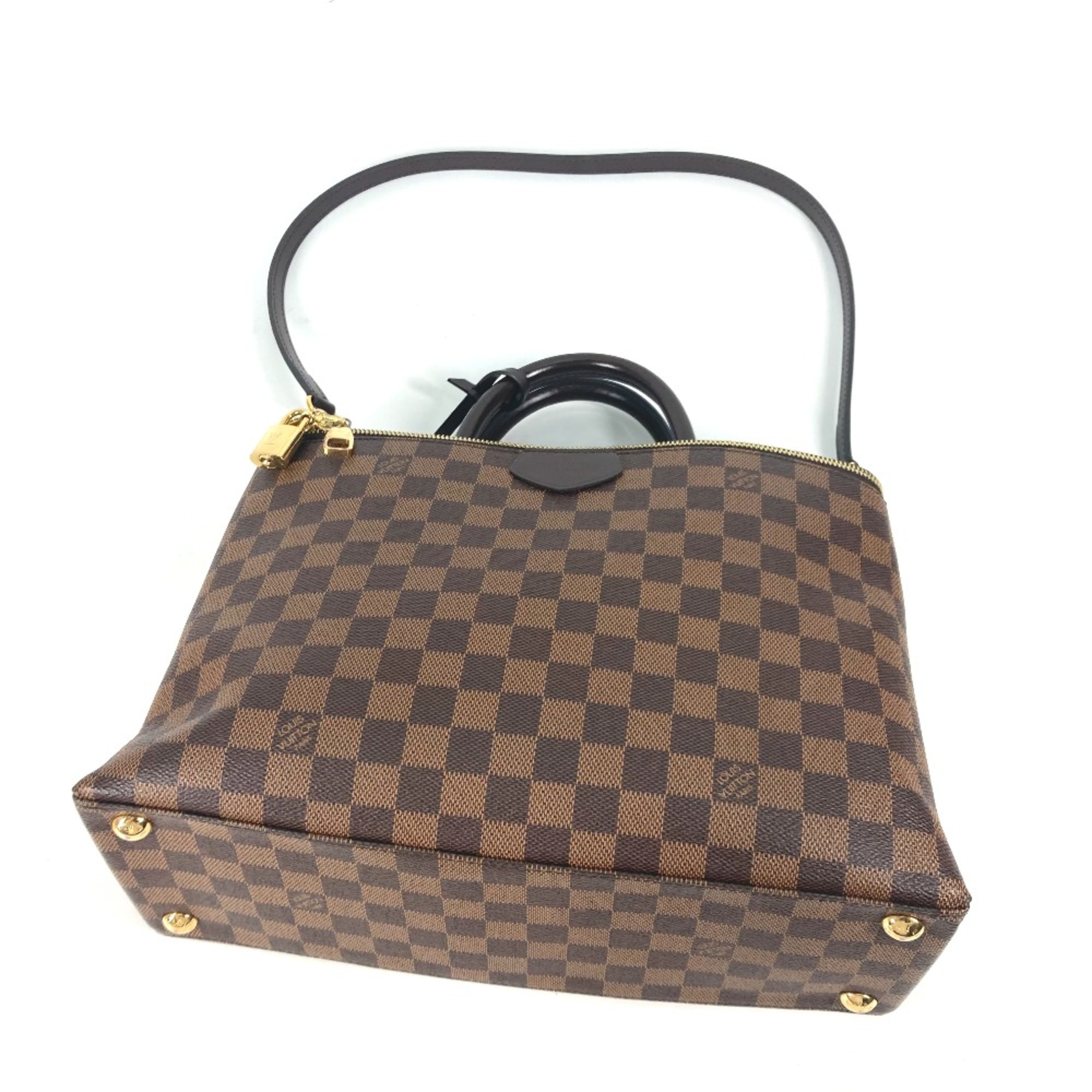 Louis Vuitton N41582 Damier 2WAY Shoulder Bag Tote Bag Hand Bag Ebene Brown