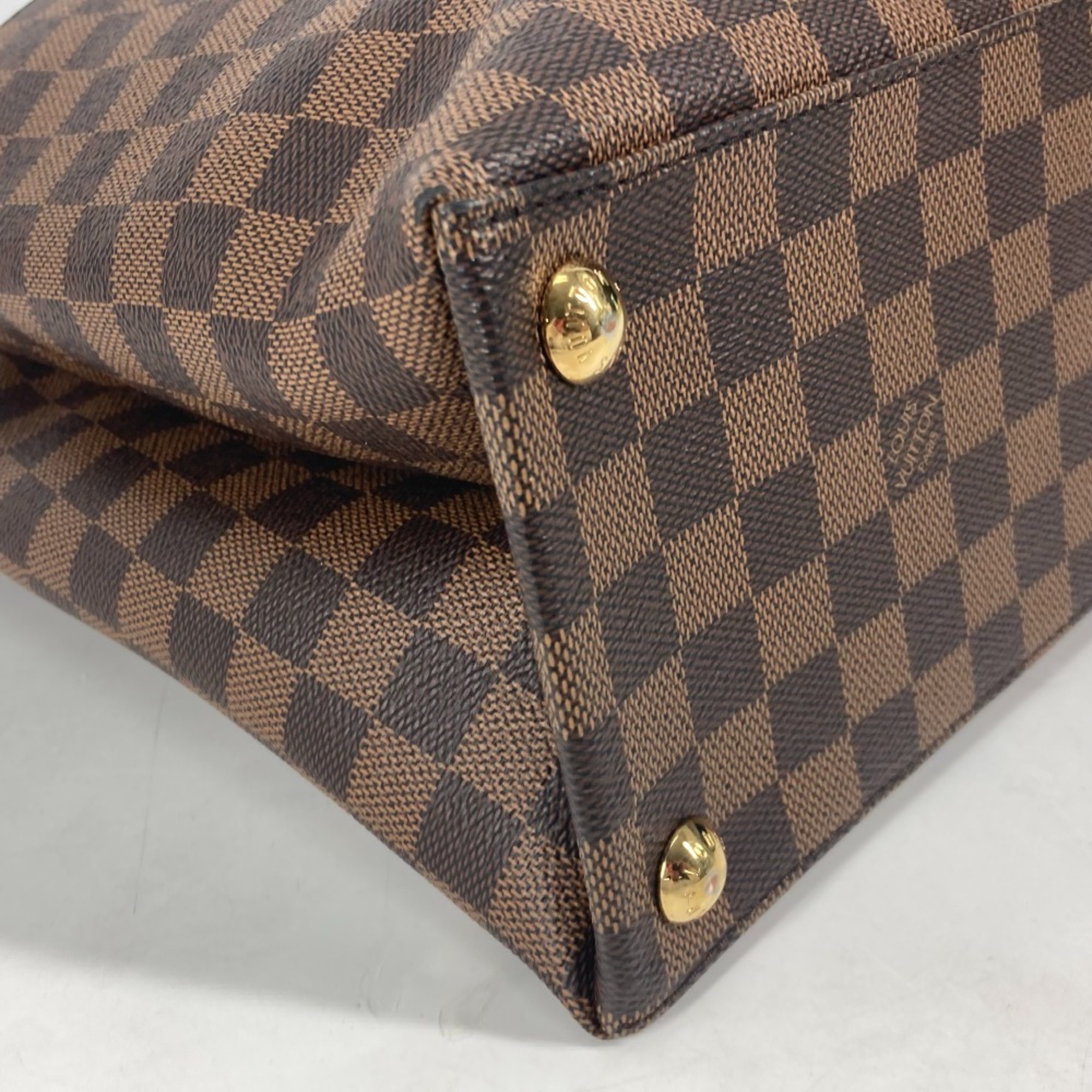 Louis Vuitton N41582 Damier 2WAY Shoulder Bag Tote Bag Hand Bag Ebene Brown