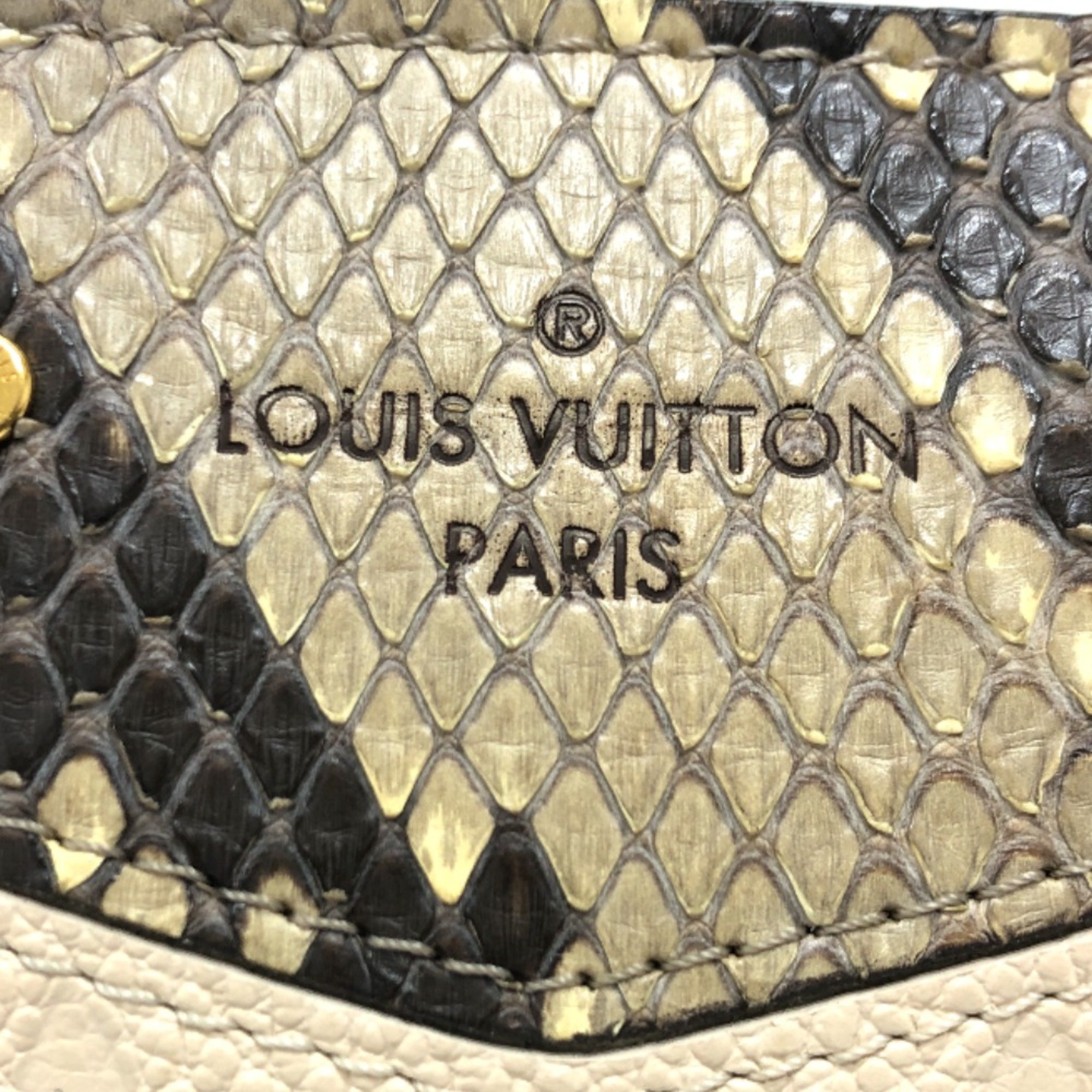 Louis Vuitton N96322 Chain 2way shoulder bag Crossbody bag Shoulder Bag Beige GoldHardware