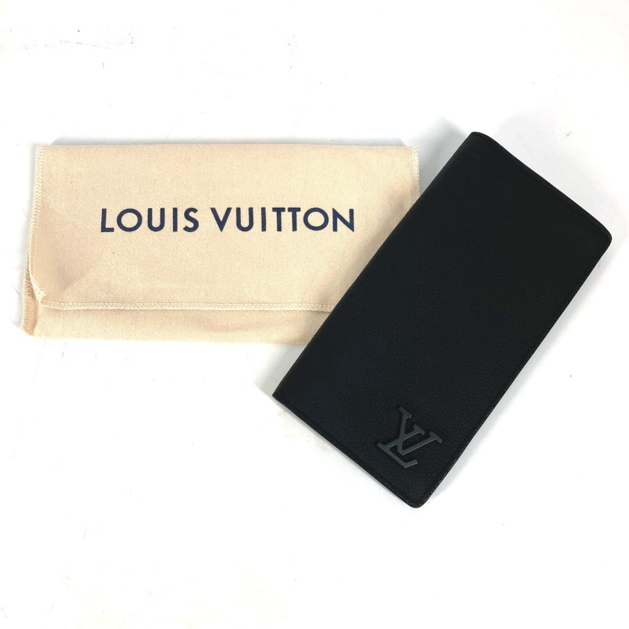 Louis Vuitton M69980 Aerogram long wallet bifold Long Wallet Noir Black