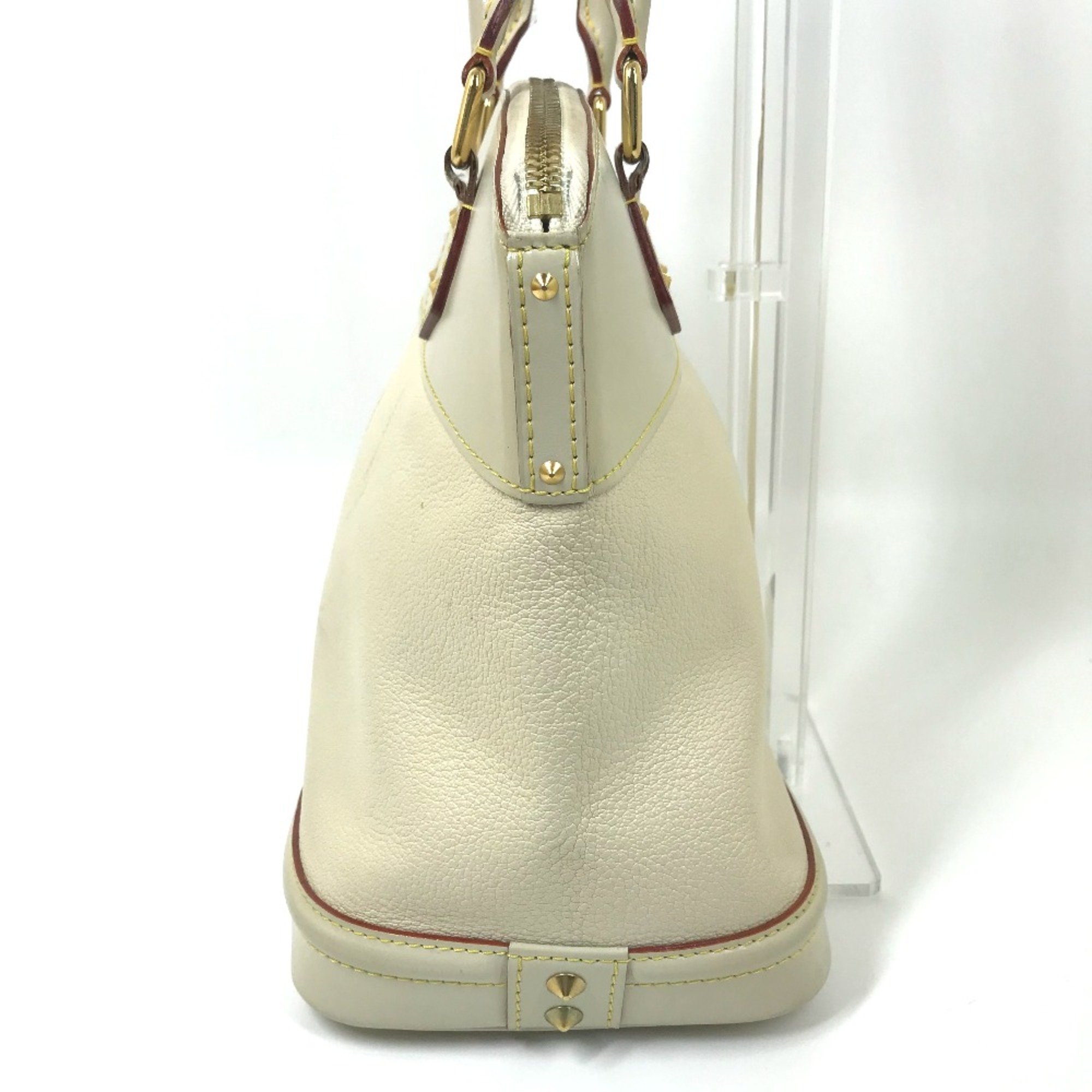 Louis Vuitton M91887 Suhali Bag Clochette Hand Bag Blanc White