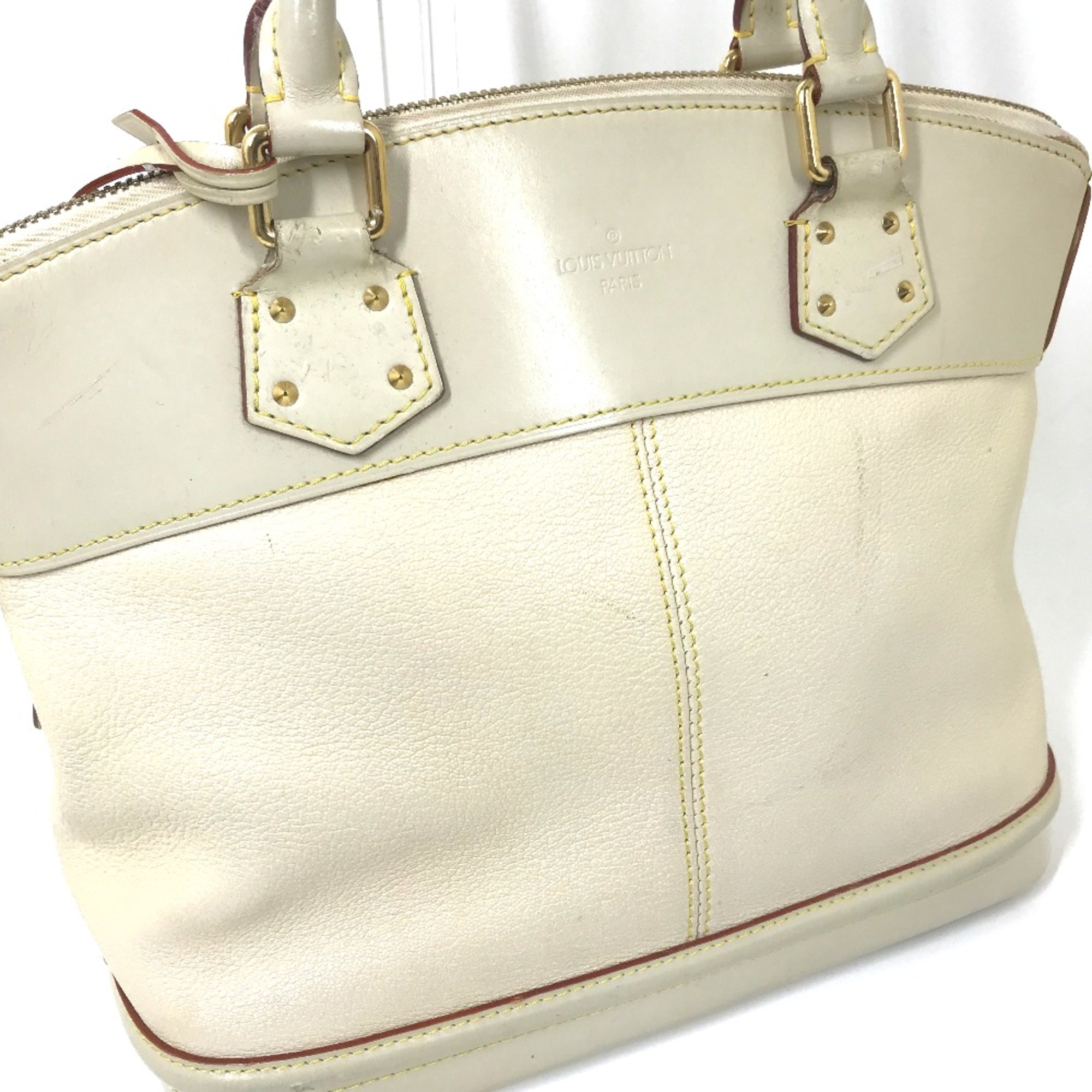 Louis Vuitton M91887 Suhali Bag Clochette Hand Bag Blanc White