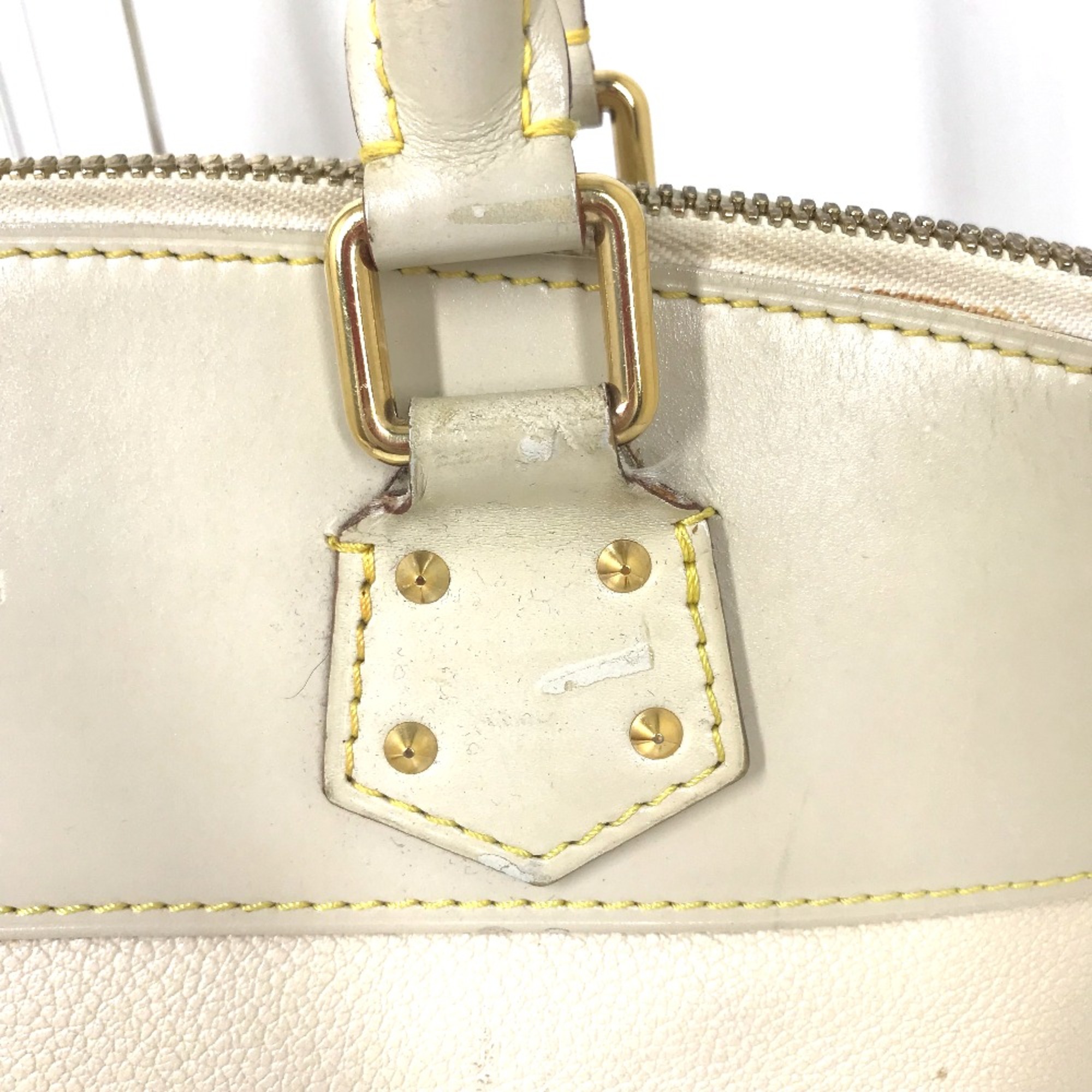 Louis Vuitton M91887 Suhali Bag Clochette Hand Bag Blanc White