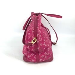 Louis Vuitton M40870 MonogramDenim Bag Bucket Tote Bag Drawstring Crossbody Shoulder Bag Rose Andian pink