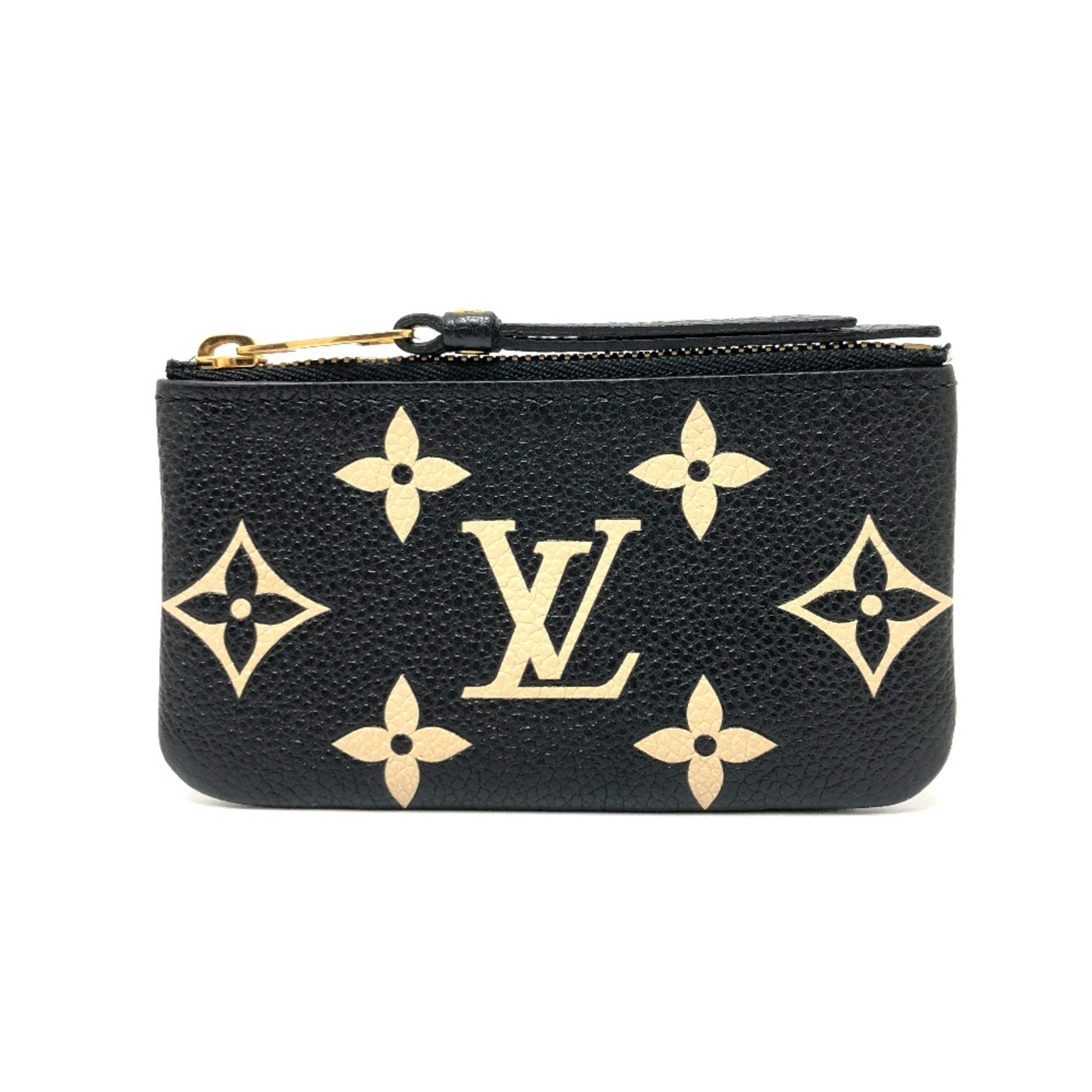 Louis Vuitton M80885 MonogramEmpreinte Key Case coin purse Noir Black GoldHardware