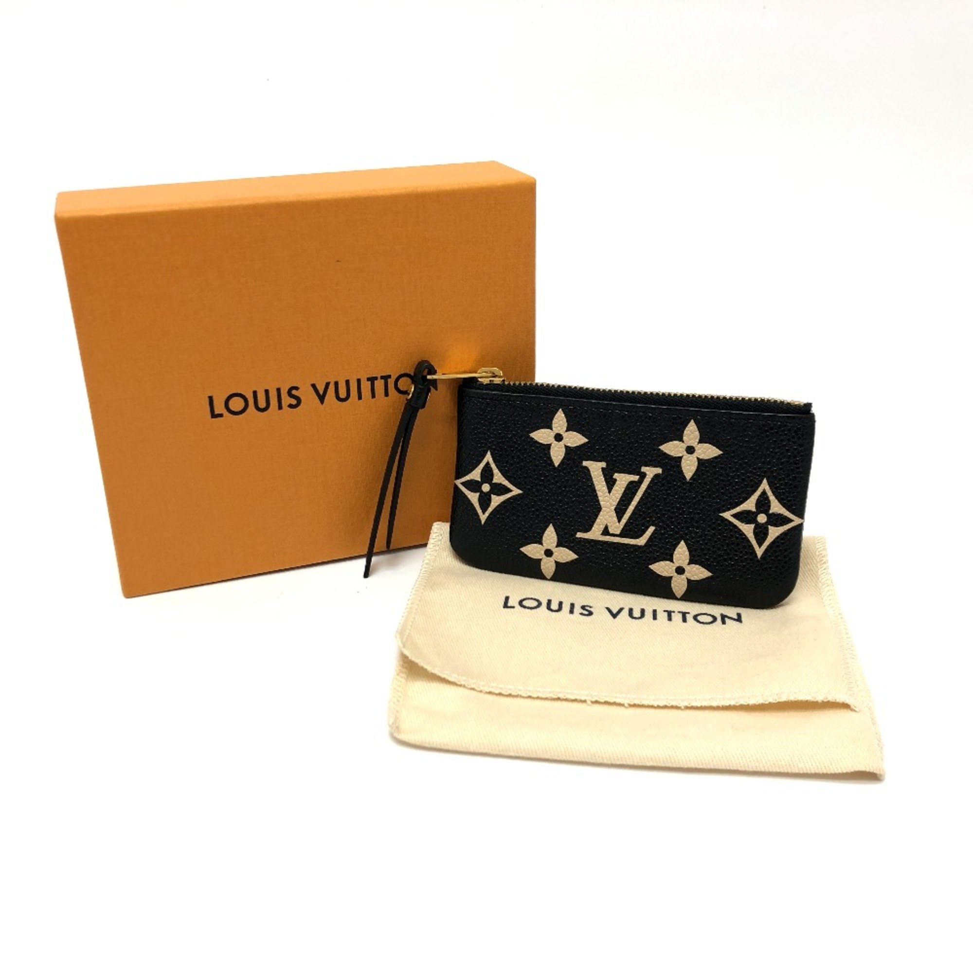 Louis Vuitton M80885 MonogramEmpreinte Key Case coin purse Noir Black GoldHardware