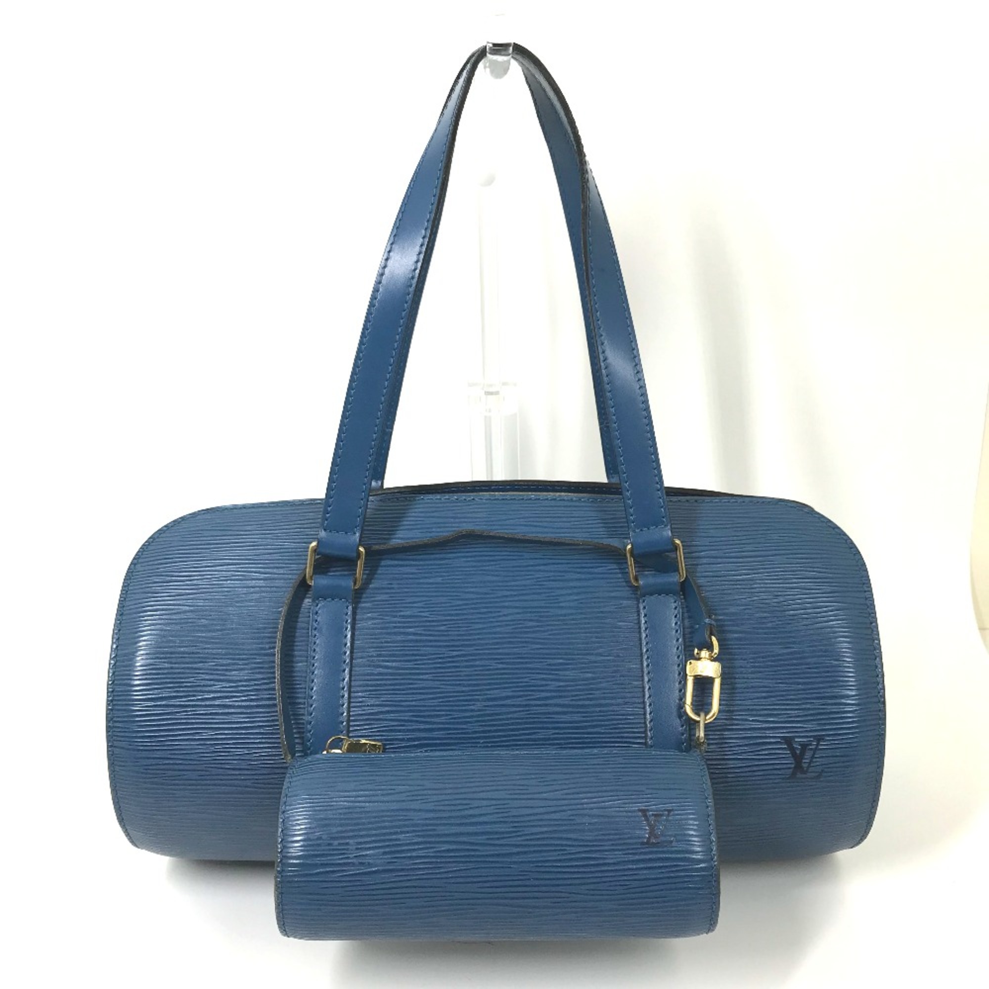 Louis Vuitton M52225 Epi With porch Shoulder Bag Toledo Blue blue