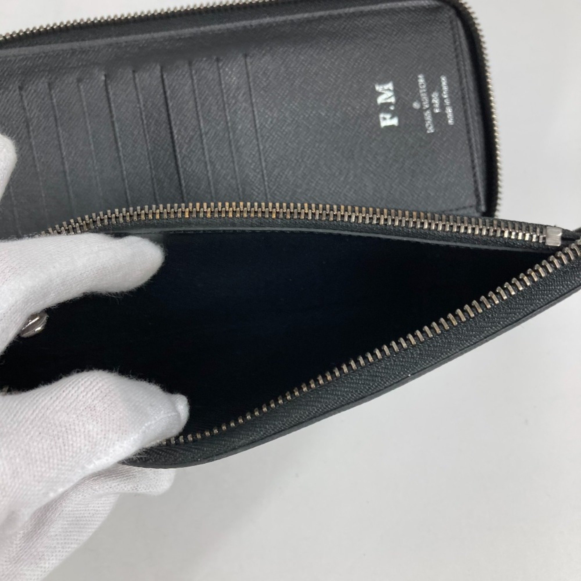 Louis Vuitton M62295 MonogramEclipse Zip Around Long Wallet Black