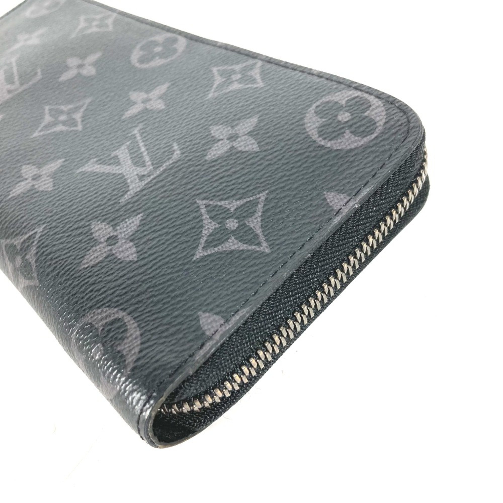 Louis Vuitton M62295 MonogramEclipse Zip Around Long Wallet Black