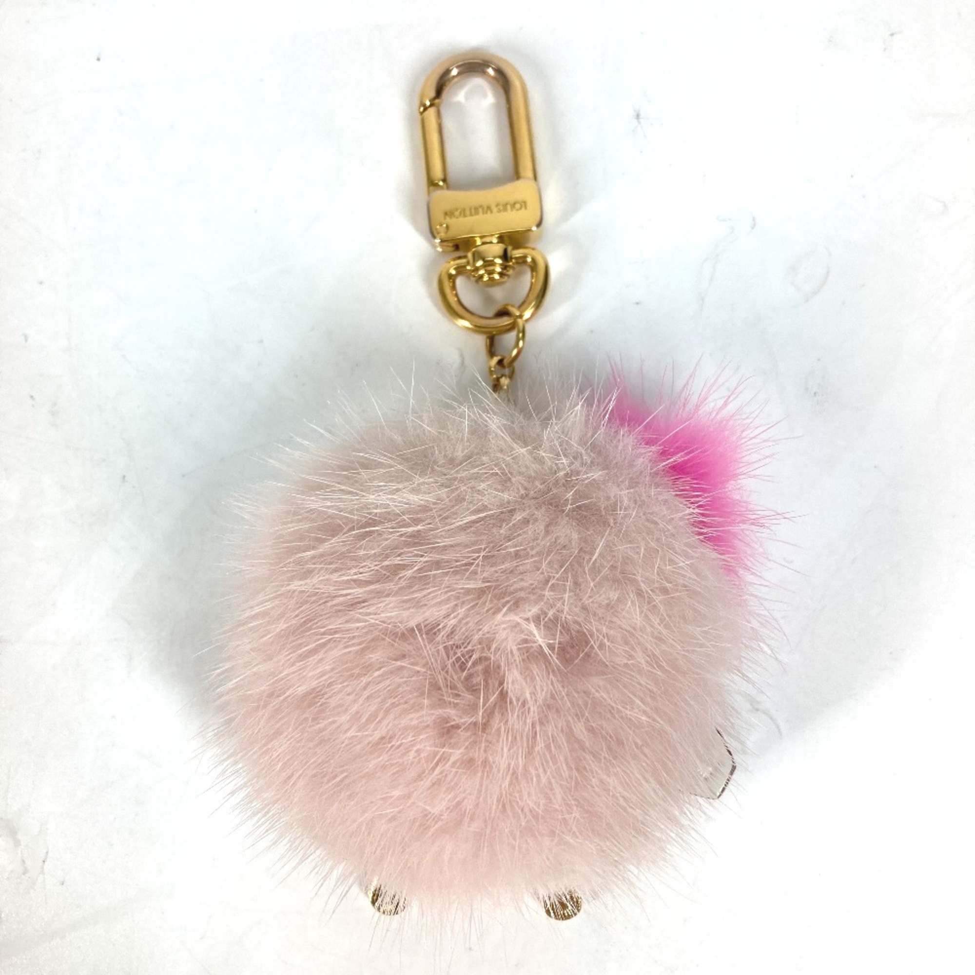 Louis Vuitton M63093 Bag Charm Key Holder pink