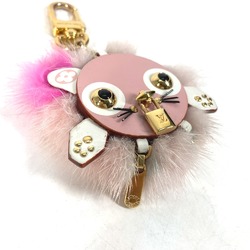 Louis Vuitton M63093 Bag Charm Key Holder pink