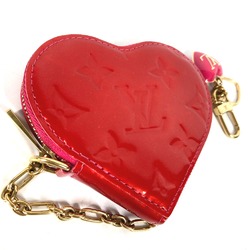 Louis Vuitton M93657 MonogramVernis Wallet Coin Compartment Chain coin purse Rose Pop pink