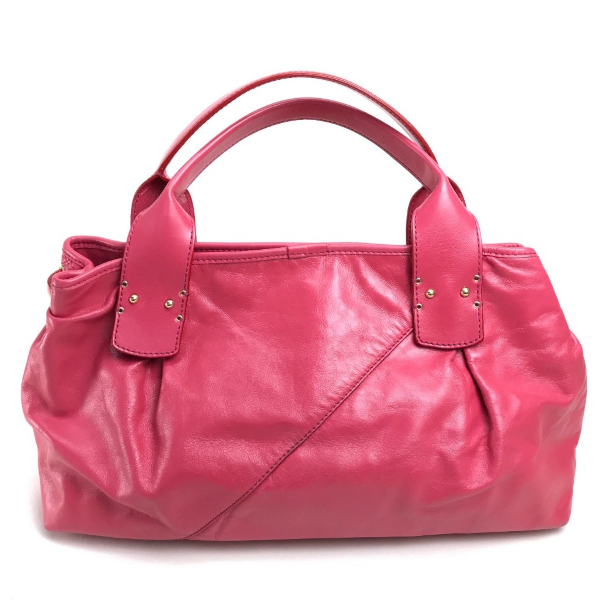 Marc jacobs logo Bag Hand Bag Tote Bag pink pink GoldHardware