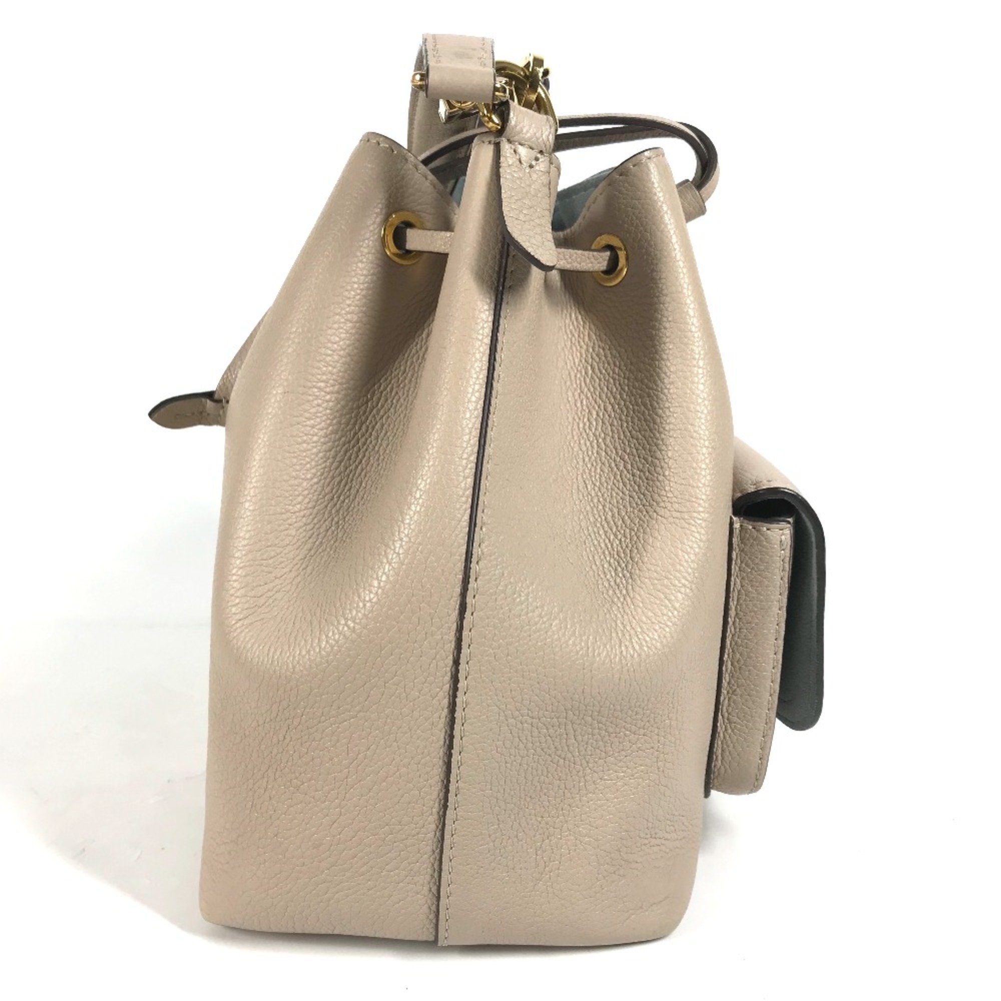 Louis Vuitton M57688 Hand Bag 2WAY Drawstring Bag Crossbody Shoulder Bag Sand Beige Beige