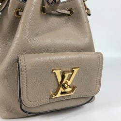 Louis Vuitton M57688 Hand Bag 2WAY Drawstring Bag Crossbody Shoulder Bag Sand Beige Beige