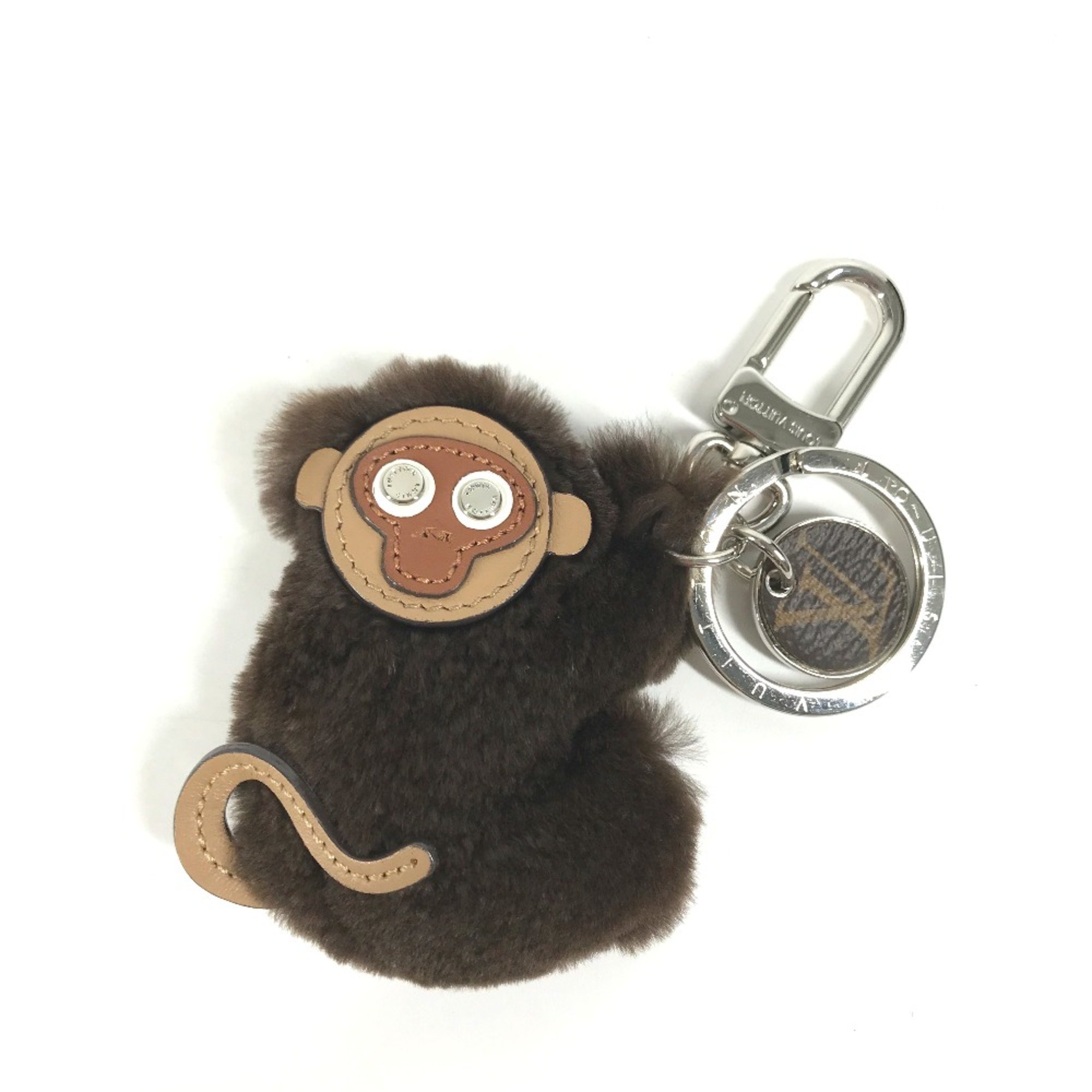 Louis Vuitton MP1997 monkey ape animal Bag Charm Key Holder Brown