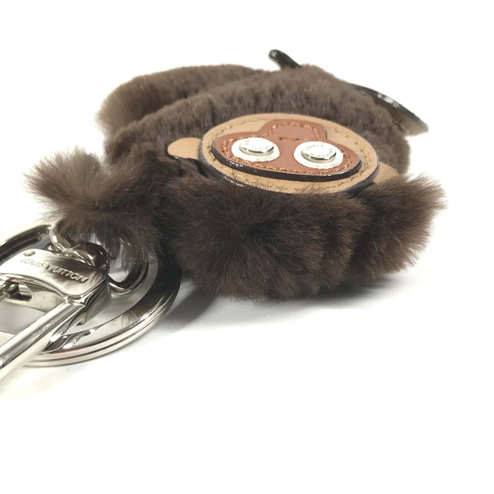 Louis Vuitton MP1997 monkey ape animal Bag Charm Key Holder Brown