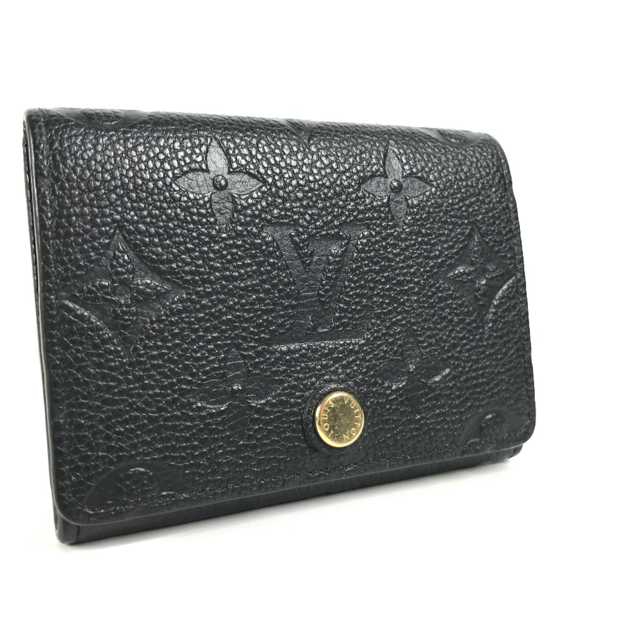 Louis Vuitton M58456 MonogramEmpreinte Business Card Holder Pass Case Card Case Noir Black