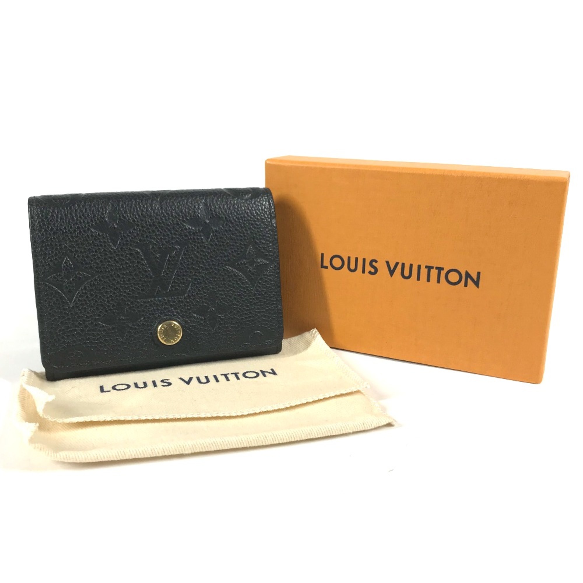 Louis Vuitton M58456 MonogramEmpreinte Business Card Holder Pass Case Card Case Noir Black