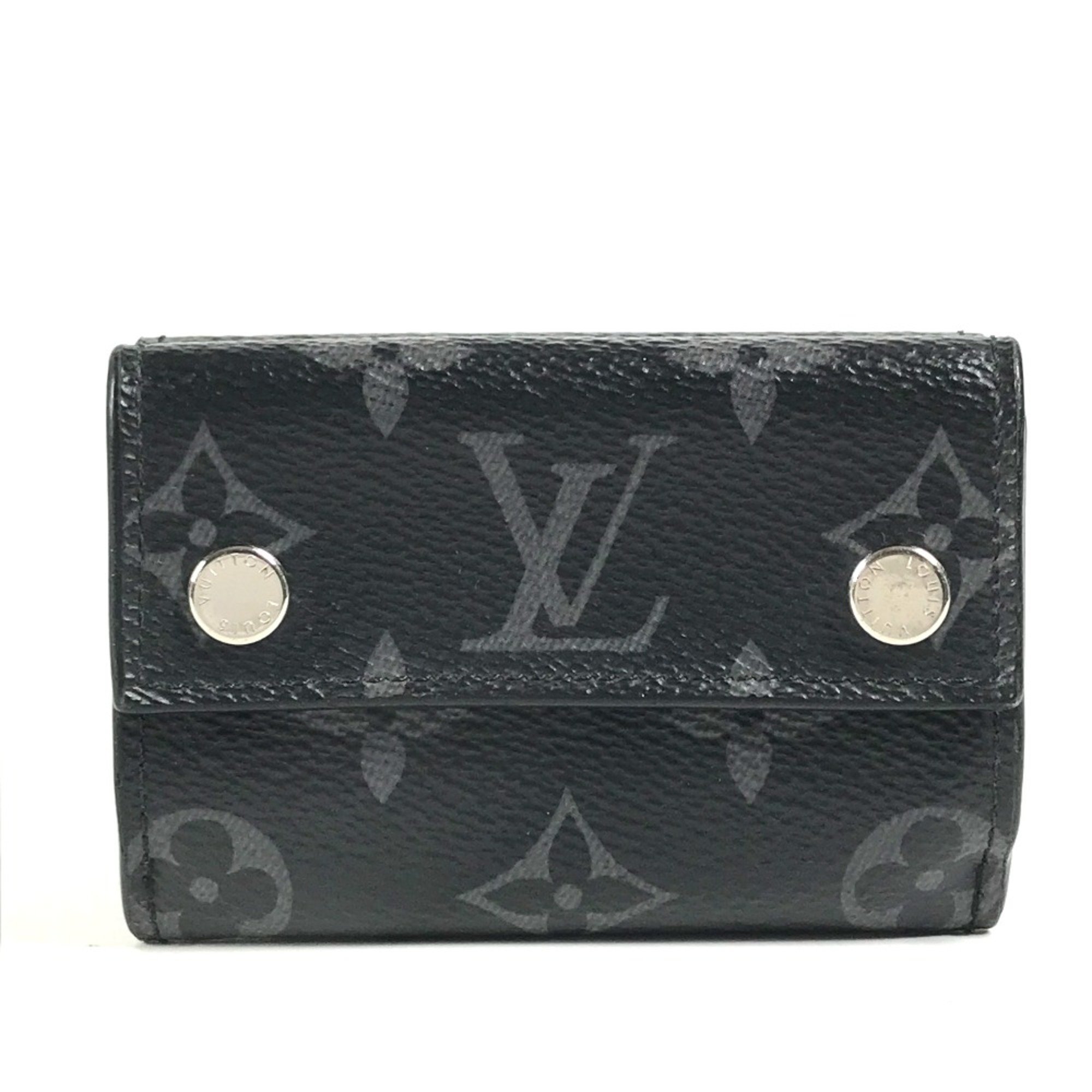 Louis Vuitton M67630 MonogramEclipse Compact wallet Trifold wallet Black