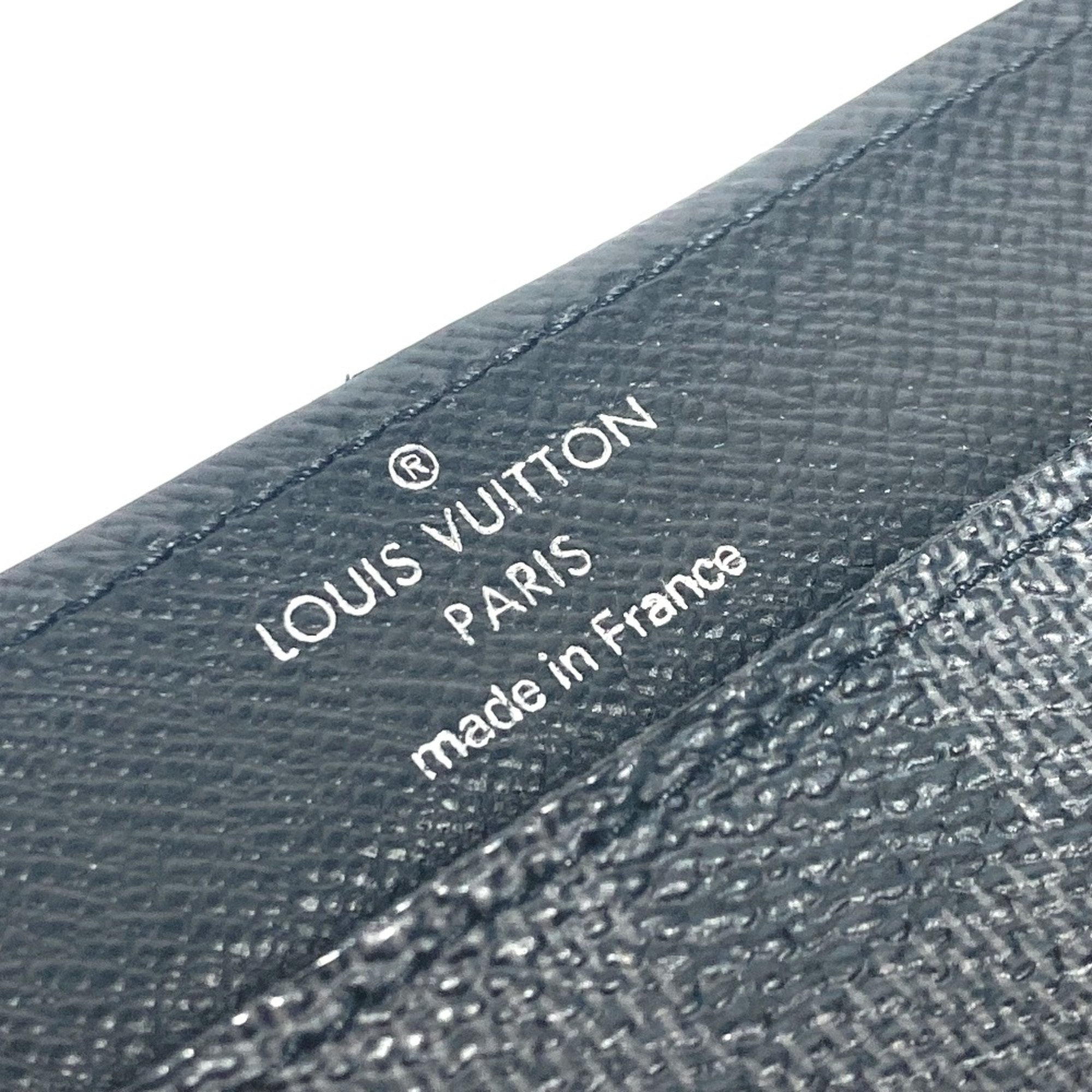 Louis Vuitton N63084 Damier Graphite Card Case only Business card holder Card Case Black