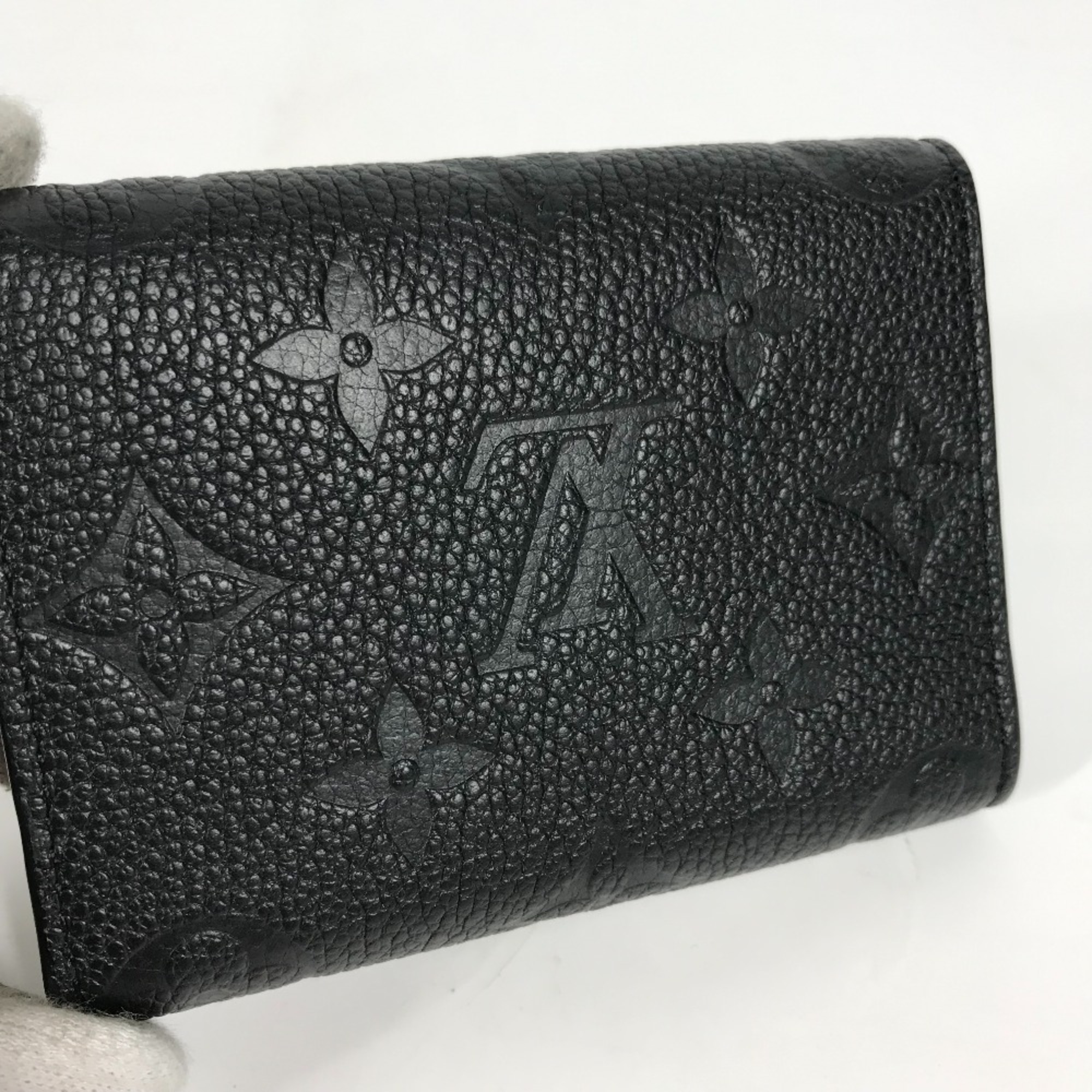 Louis Vuitton M58456 MonogramEmpreinte Business Card Holder Pass Case Card Case Noir Black