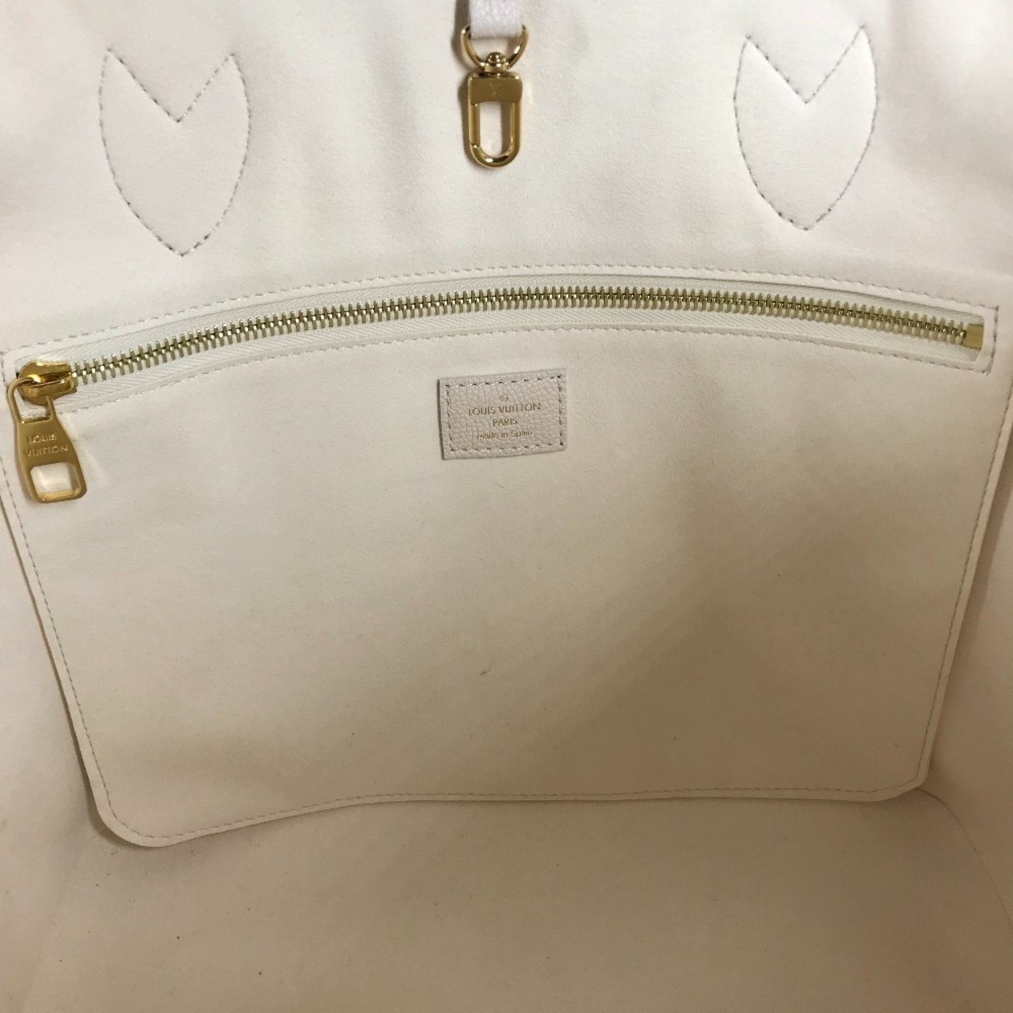 Louis Vuitton M46516 MonogramEmpreinte Shoulder Bag Shoulder Bag with Pouch Tote Bag Beige