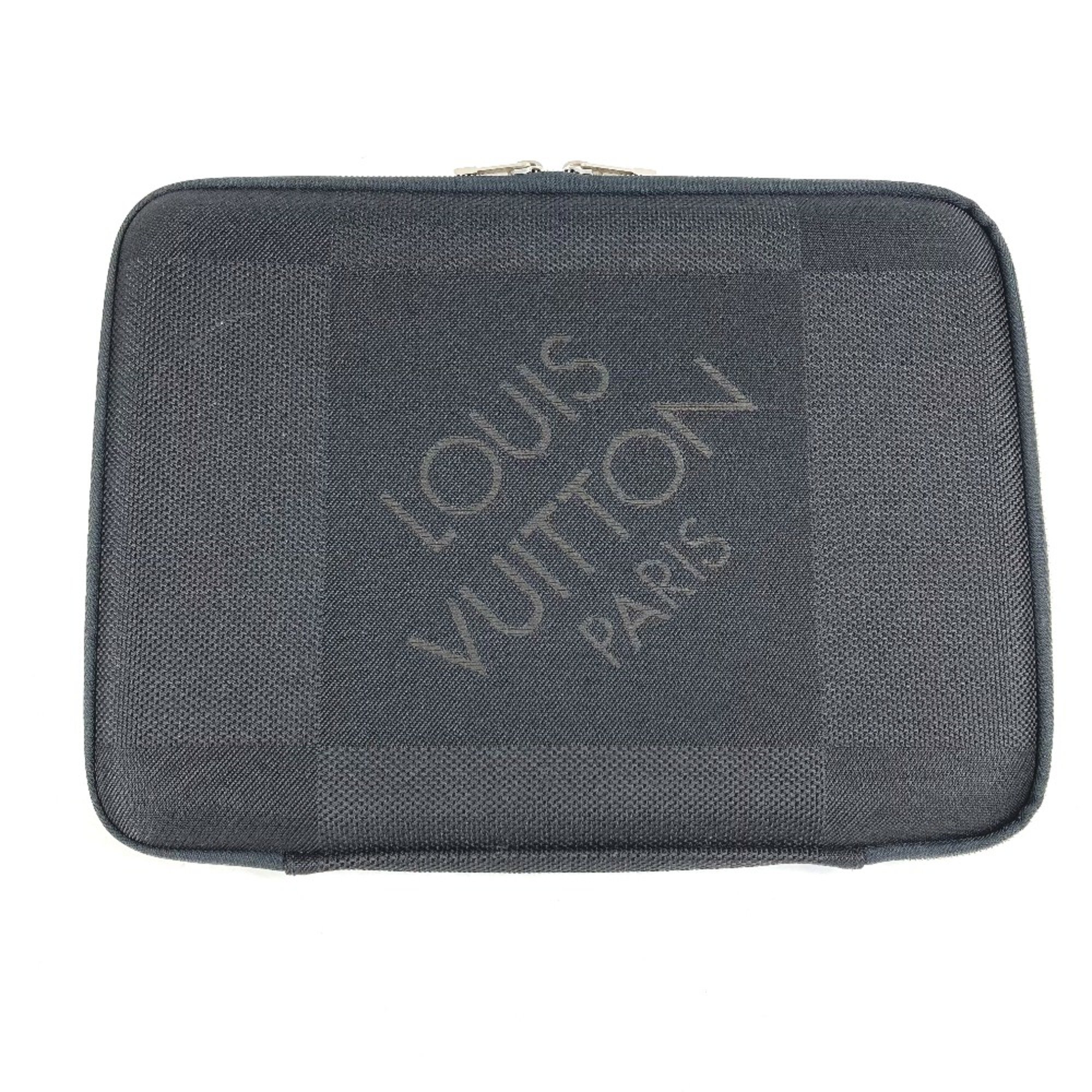 Louis Vuitton N58037 Damier Geant PC Case Clutch Bag Bag Pouch Noir Black