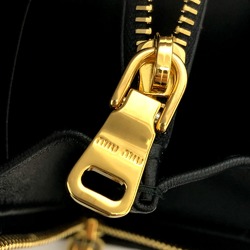 Miu Miu 5ML010 Materasse Zip Around L-shaped long wallet Long Wallet Black GoldHardware