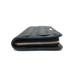 Miu Miu 5ML010 Materasse Zip Around L-shaped long wallet Long Wallet Black GoldHardware