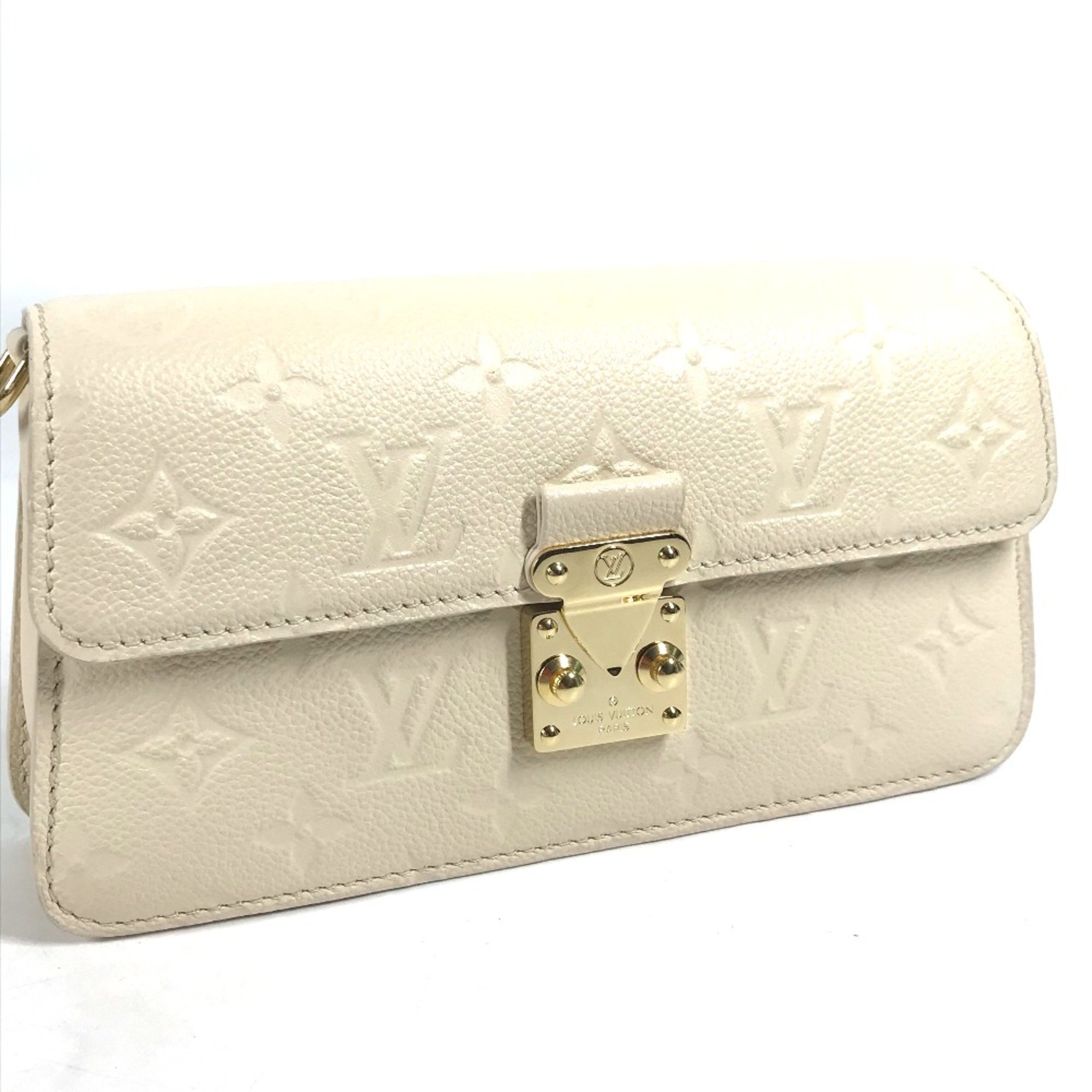 Louis Vuitton M82836 MonogramEmpreinte Pochette Crossbody bag Shoulder Bag claim Beige